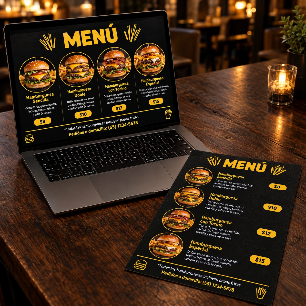 Miniatura Plantillas de Menus Profesionales